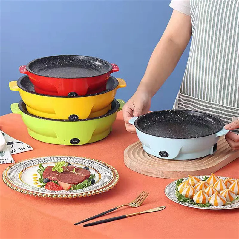 220V Rice Cooker Smokeless Frying Pan Steak BBQ Mini Multi-Function Electric Cooker Non-Stick Pan 600W Kitchen Appliances
220V Rice Cooker Smokeless Frying Pan Steak BBQ Mini Multi-Function Electric Cooker Non-Stick Pan 600W Kitchen Appliances