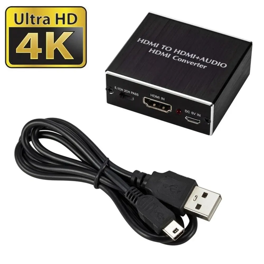 SPDIF 4K*2K Stereo Optical 3.5mm Decoder Extractor HDMI to HDMI+Audio Audio Splitter
SPDIF 4K*2K Stereo Optical 3.5mm Decoder Extractor HDMI to HDMI+Audio Audio Splitter