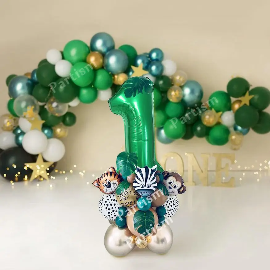 1-9 Green Number Balloon Carton Tiger Monkey Foil Balloons for Kids Jungle Safari Birthday Wild One Animal Party Decorations
1-9 Green Number Balloon Carton Tiger Monkey Foil Balloons for Kids Jungle Safari Birthday Wild One Animal Party Decorations