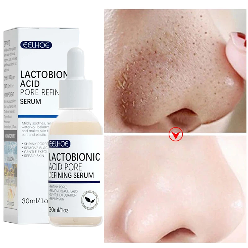 Lactobionic Acid Pore Shrink Serum Hyaluronic Acid Improve Acne Blackheads Oil Control Essence Moisturizing Brighten Skin Care 
Lactobionic Acid Pore Shrink Serum Hyaluronic Acid Improve Acne Blackheads Oil Control Essence Moisturizing Brighten Skin Care