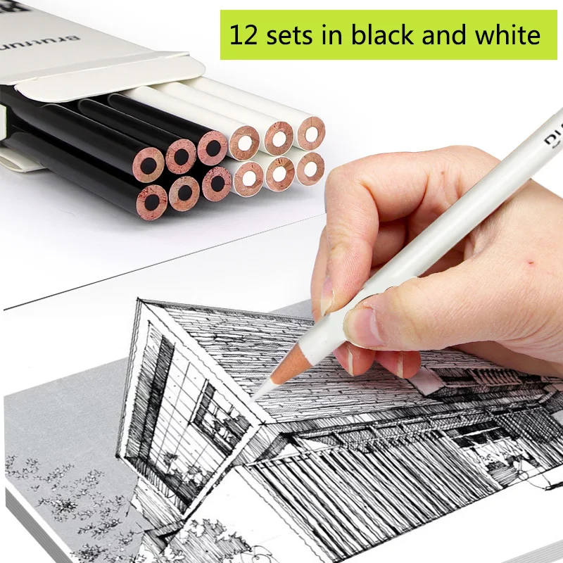 12 PCs White Single Oily Colored Pencil Black Colored Pencil Painting Graffiti Fresh Colored Pencil
12 PCs White Single Oily Colored Pencil Black Colored Pencil Painting Graffiti Fresh Colored Pencil