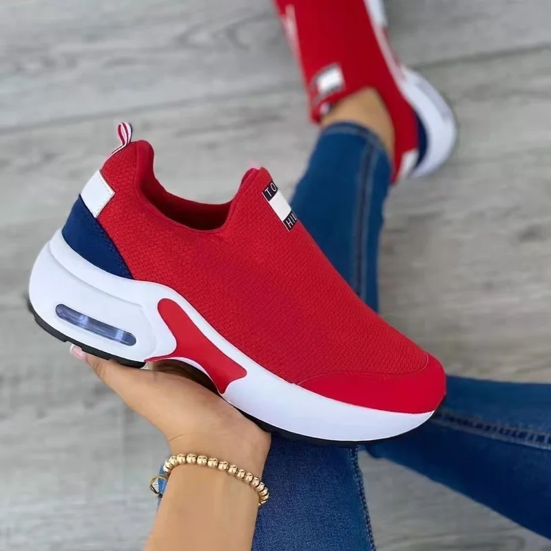 New Women Fashion Vulcanized Sneakers Platform Solid Color Flats Ladies Shoes Casual Breathable Wedges Ladies Walking Sneakers
New Women Fashion Vulcanized Sneakers Platform Solid Color Flats Ladies Shoes Casual Breathable Wedges Ladies Walking Sneakers