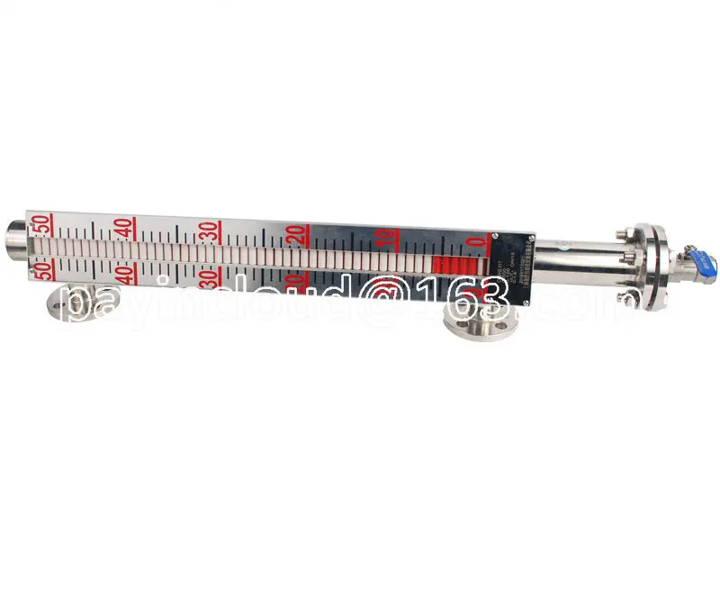 

Magnetic Flap Level Gauge Water Level Gauge Stainless Steel Belt Remote Transmission 4-20ma Oilside-mounted Level Gauge