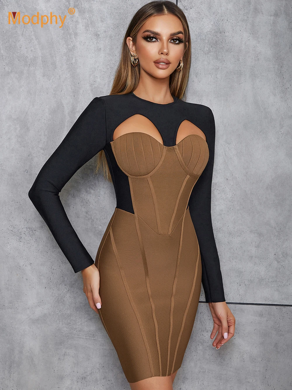 Modphy Bandage Dress 2023 New Women's Bodycon Dresses Elegant Sexy Hollow out Long Sleeve Evening Club Party Dress Fashion
Modphy Bandage Dress 2023 New Women's Bodycon Dresses Elegant Sexy Hollow out Long Sleeve Evening Club Party Dress Fashion