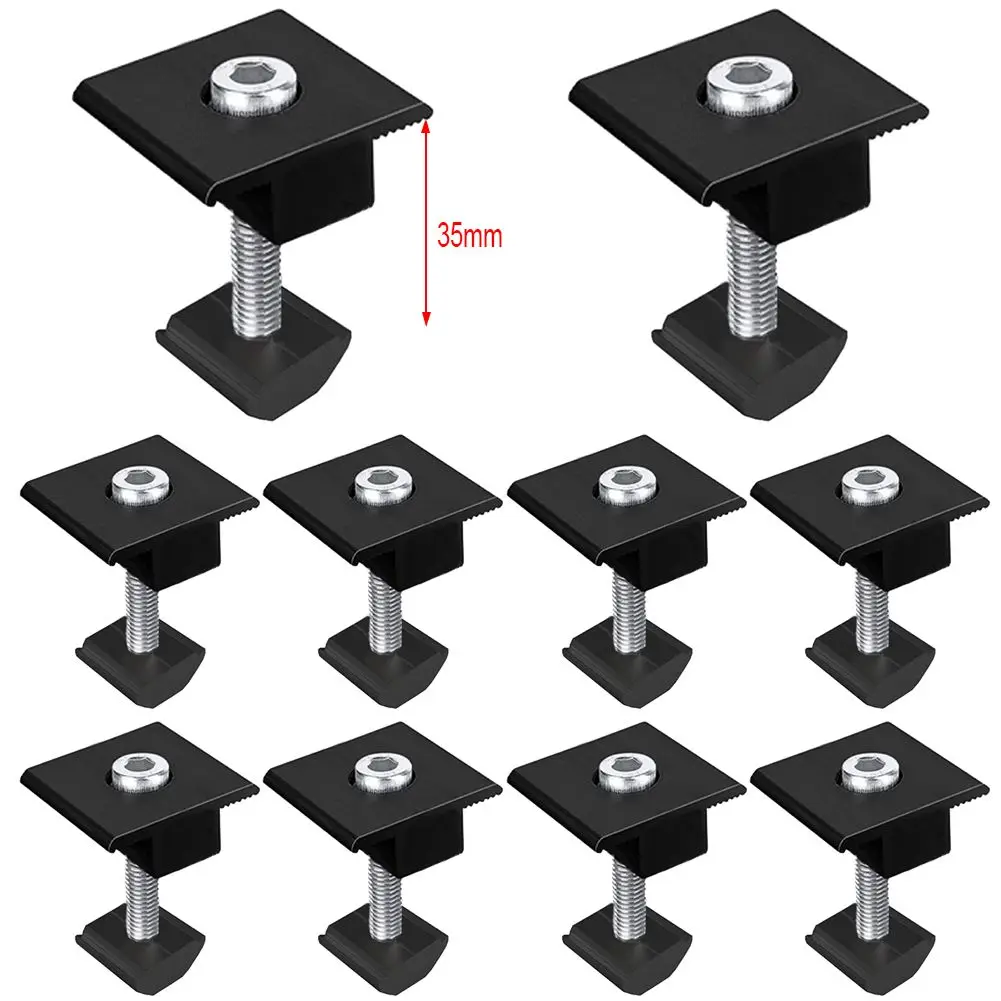 30/35mm Solar Modules PV Bracket Trapezoidal Sheet Flat Roof Aluminium Mounting Rail End Clamp PV Solar Panel Mount Accessories
30/35mm Solar Modules PV Bracket Trapezoidal Sheet Flat Roof Aluminium Mounting Rail End Clamp PV Solar Panel Mount Accessories