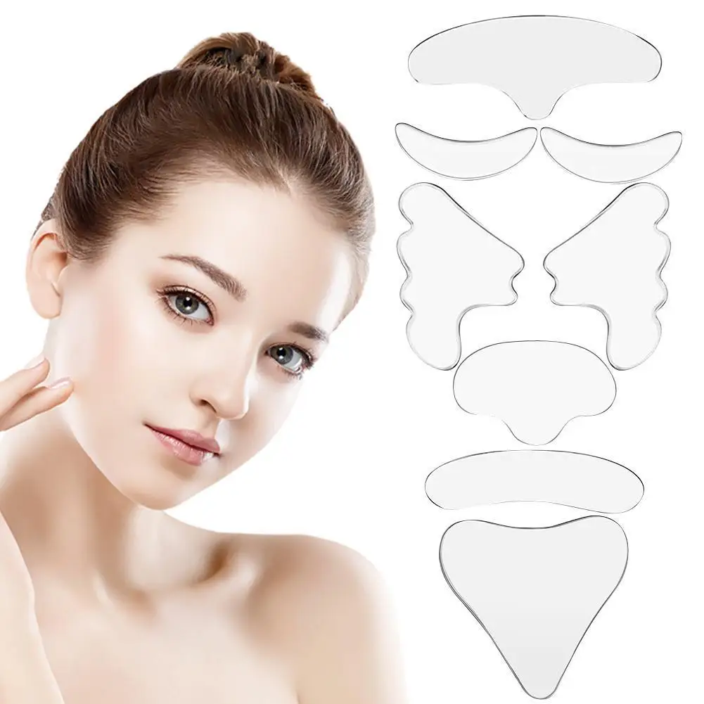 8pcs Reusable Silicone Anti Wrinkle Patches Face Line Lifting Tapes Pads Chest Forehead Neck Eye Skin Removal Stickers
8pcs Reusable Silicone Anti Wrinkle Patches Face Line Lifting Tapes Pads Chest Forehead Neck Eye Skin Removal Stickers