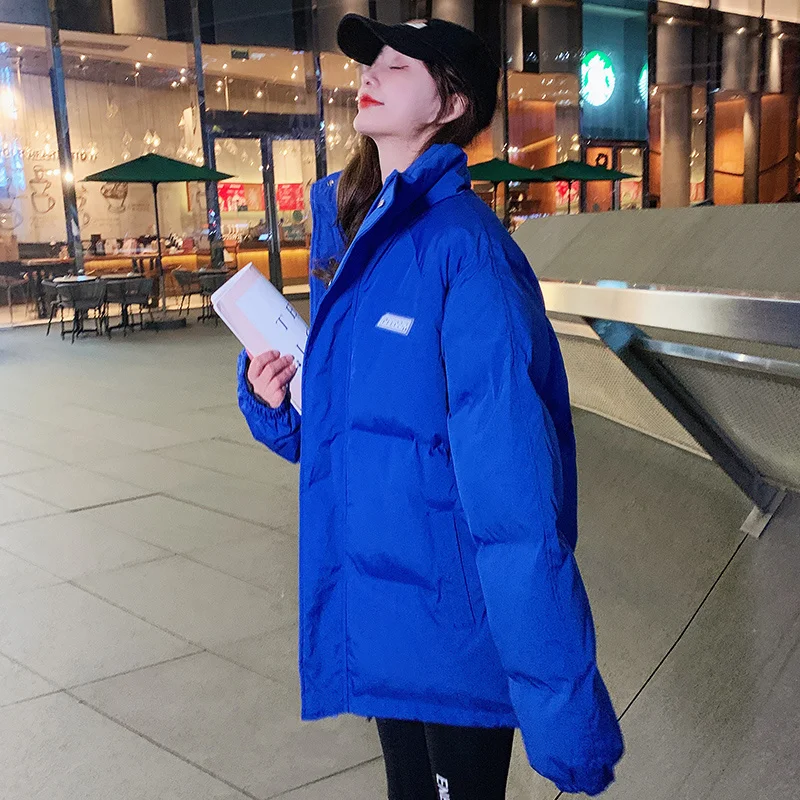 Thickened Blue Bread Short Down Cotton Coat Female Korean Version Loose Autumn Winter Jackets Cotton Coat 2022 Woman New
Thickened Blue Bread Short Down Cotton Coat Female Korean Version Loose Autumn Winter Jackets Cotton Coat 2022 Woman New