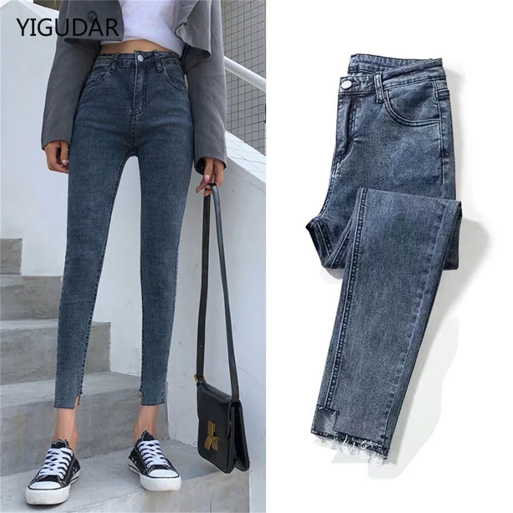 Skinny Jeans For Woman 90s Super Stretch Gray Denim Sexy High Waist Slim Female Fashion Office Trendy Waisted Vintage Pants Y2K
Skinny Jeans For Woman 90s Super Stretch Gray Denim Sexy High Waist Slim Female Fashion Office Trendy Waisted Vintage Pants Y2K