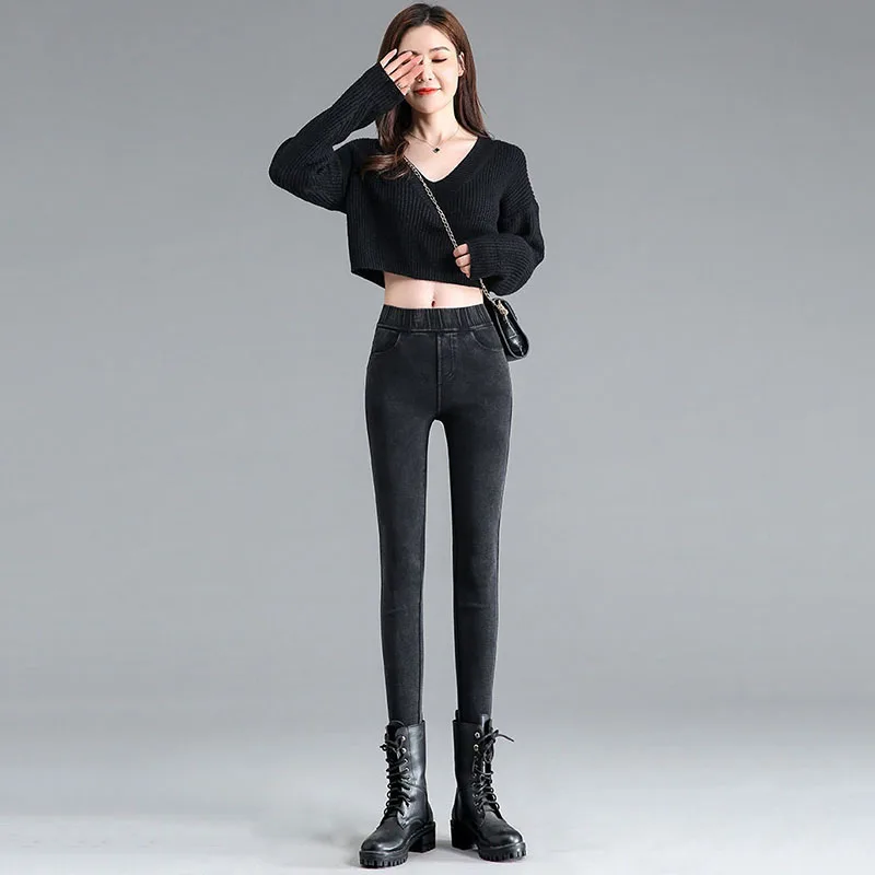 Women's High Waist Snowflake Leggings Korean Fashion Elastic Skinny Casual Jeggings Winter Thicken Warm Pencil Pants Female
Women's High Waist Snowflake Leggings Korean Fashion Elastic Skinny Casual Jeggings Winter Thicken Warm Pencil Pants Female