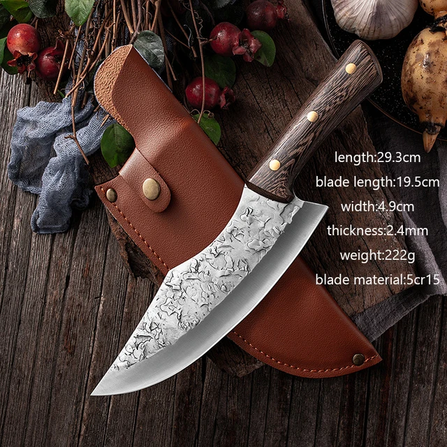 Handmade Steel Kitchen Boning Knives Chef Slicing Utility Santoku Cleaver Forging Boning Knife Japanese Full Tang Handle Knife 
Handmade Steel Kitchen Boning Knives Chef Slicing Utility Santoku Cleaver Forging Boning Knife Japanese Full Tang Handle Knife