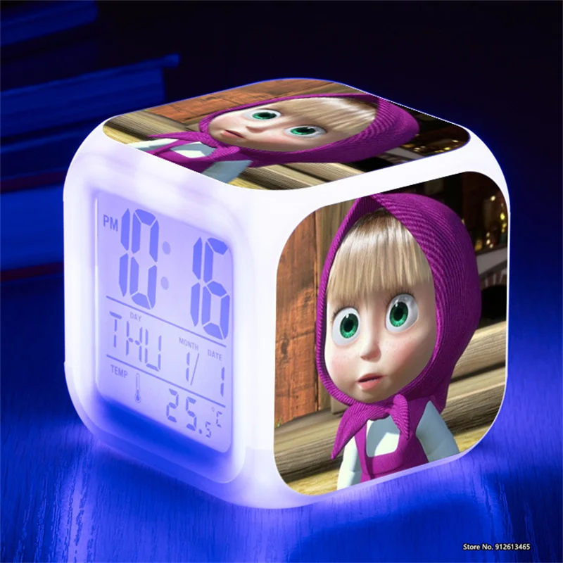 Lovely Martha Cartoon Perimeter Alarm Clock LED Color-changing Square Clock Student Gift Creative Alarm Clock
Lovely Martha Cartoon Perimeter Alarm Clock LED Color-changing Square Clock Student Gift Creative Alarm Clock