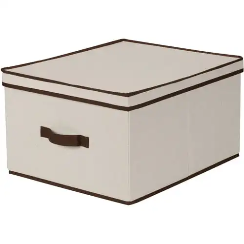 Canvas Storage Box with Brown Trim Storage box plastic container Organizers storage Cute storage box Storage box Jewelry organiz
Canvas Storage Box with Brown Trim Storage box plastic container Organizers storage Cute storage box Storage box Jewelry organiz