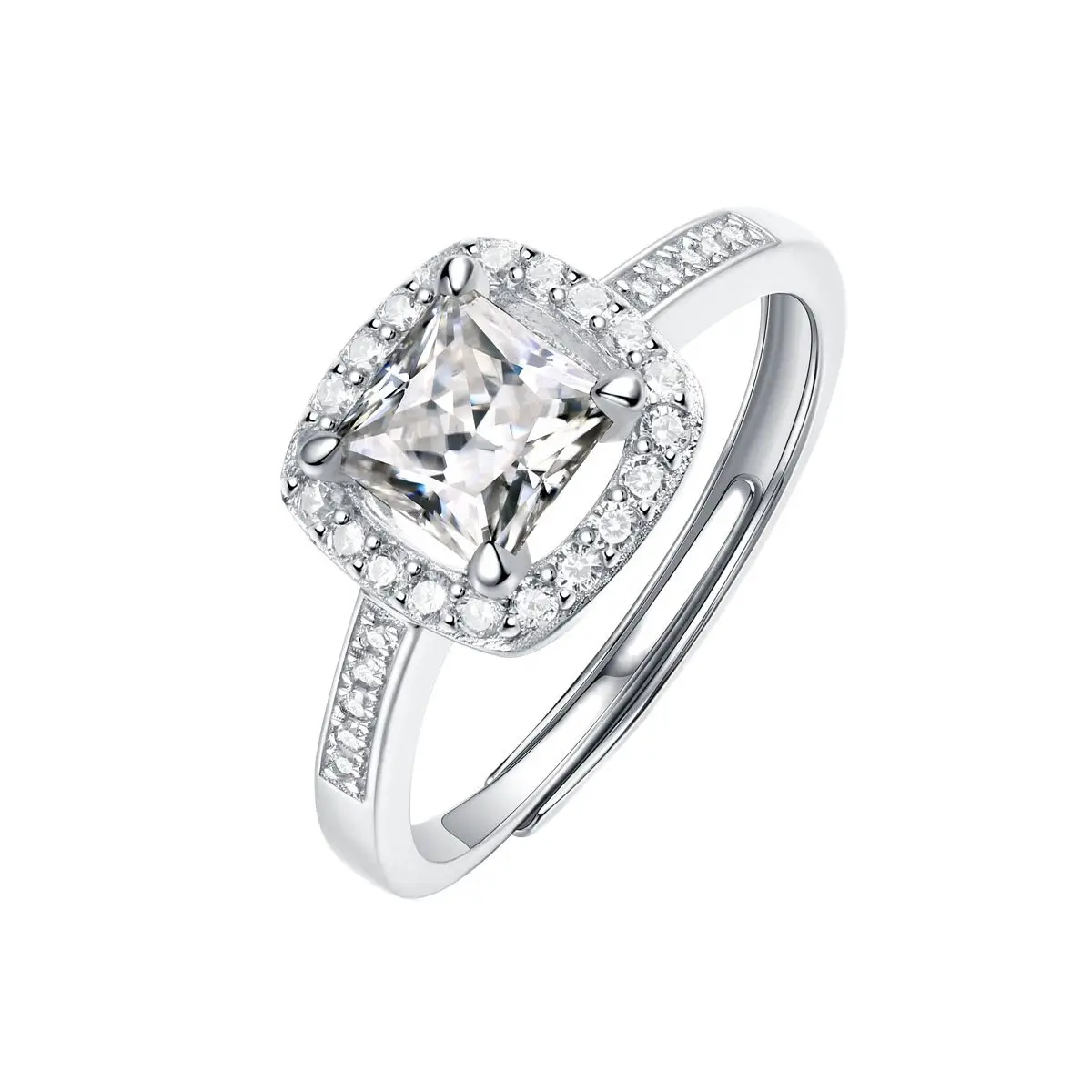 925 Silver Ring Princess Square Moissanite Star Adjustable Wholesale Custom Charm Personality Gifts Engagement Wedding Party
925 Silver Ring Princess Square Moissanite Star Adjustable Wholesale Custom Charm Personality Gifts Engagement Wedding Party