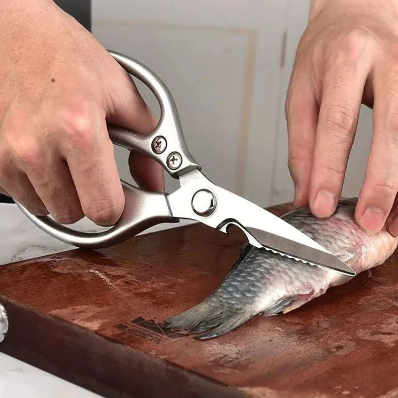 Многофункциональные кухонные ножницы из нержавеющей стали, кухонные инструменты, ножницы для резки мяса и овощей, кухонные инструменты с а...
Многофункциональные кухонные ножницы из нержавеющей стали, кухонные инструменты, ножницы для резки мяса и овощей, кухонные инструменты с а...