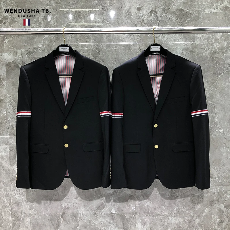 TB Classic Fashion Brand Suit Men's Autumn Fashion Men's Business Best Man White Collar Professional Suit Wool Suit Buttons
TB Classic Fashion Brand Suit Men's Autumn Fashion Men's Business Best Man White Collar Professional Suit Wool Suit Buttons