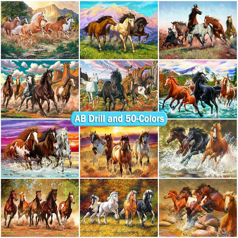 Алмазная живопись AB, 50 цветов, 5D «сделай сам», мозаика Pentium, лошадь, животное, вышивка крестиком, картина стразы, Декор для дома
Алмазная живопись AB, 50 цветов, 5D «сделай сам», мозаика Pentium, лошадь, животное, вышивка крестиком, картина стразы, Декор для дома