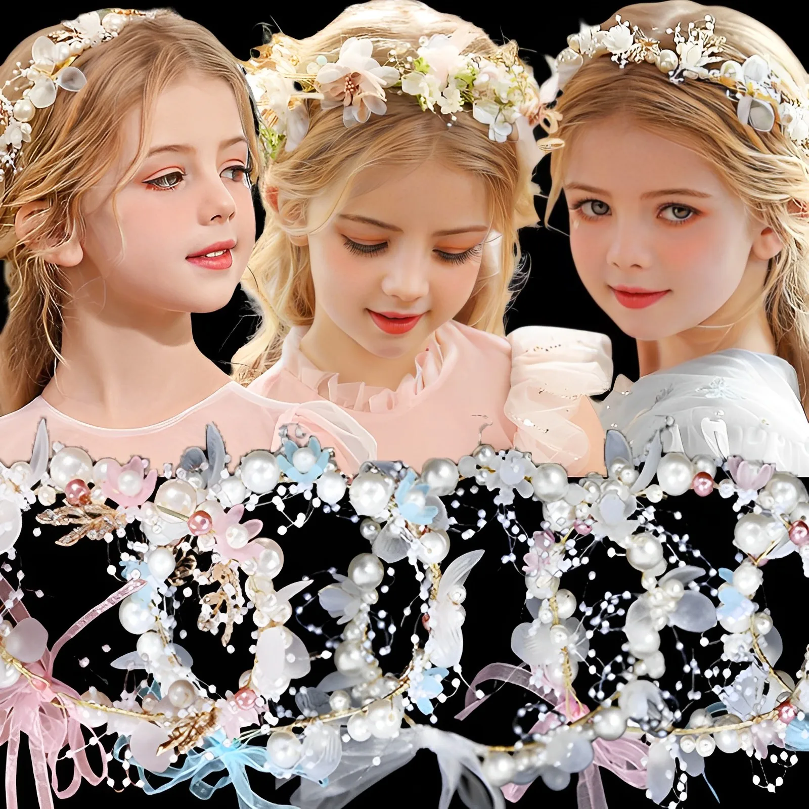 Elegant Girls Bridal Headband Romantic Pearl Hair Headdress Flower Wreath Bride Garland Head Hoop Wedding Headbands Hair Jewelry
Elegant Girls Bridal Headband Romantic Pearl Hair Headdress Flower Wreath Bride Garland Head Hoop Wedding Headbands Hair Jewelry