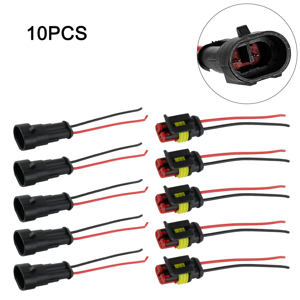 5Pairs 12V 2Pin Cable Wire Connector Plug 2-way Super Sealed Waterproof Wire Connector For Electrical Car Automobile Motorcycles
5Pairs 12V 2Pin Cable Wire Connector Plug 2-way Super Sealed Waterproof Wire Connector For Electrical Car Automobile Motorcycles