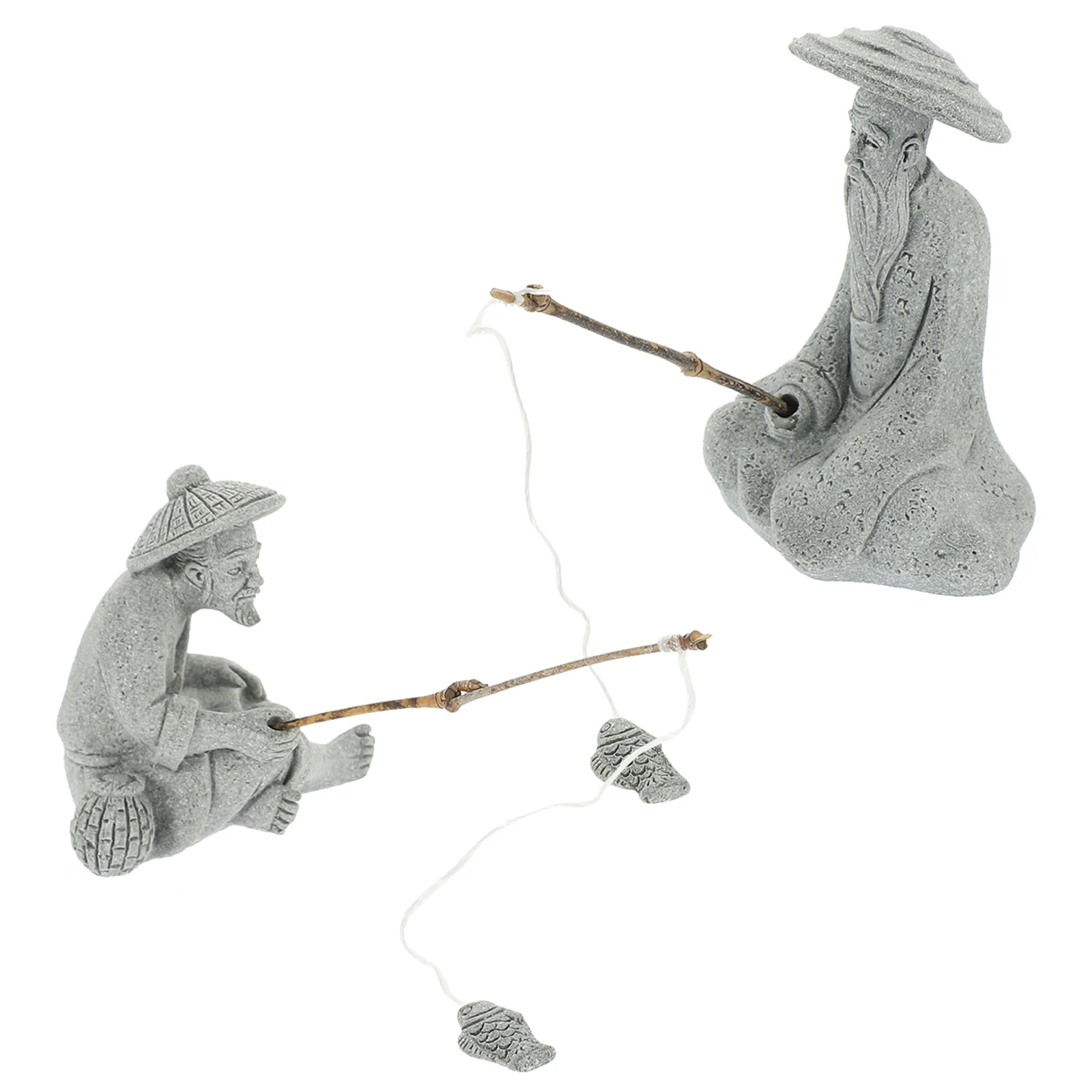 Fisherman Statue Decor Tank Decors Aquarium Accessories Flowers Bonsai Ornament Sandstone Landscaping Elder Was transparent
Fisherman Statue Decor Tank Decors Aquarium Accessories Flowers Bonsai Ornament Sandstone Landscaping Elder Was transparent