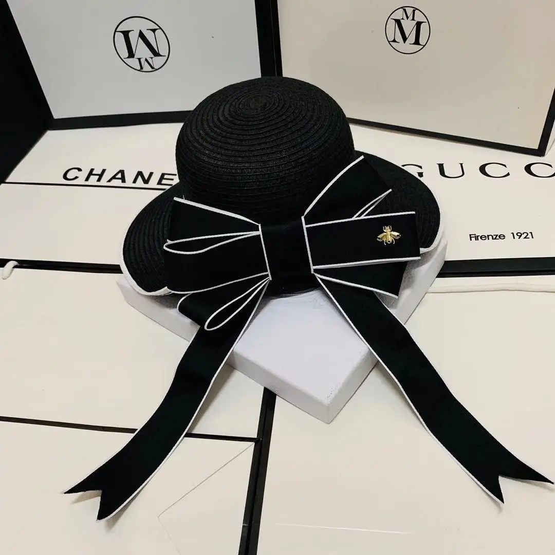 Fashion Wide Brim Casual Beach Sun Hat Women Summer Knit Straw Hat Sunscreen Block UV Protection Panama Bow Cap Straw Sun Hat
Fashion Wide Brim Casual Beach Sun Hat Women Summer Knit Straw Hat Sunscreen Block UV Protection Panama Bow Cap Straw Sun Hat
