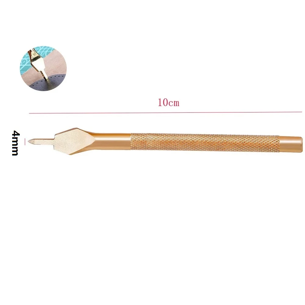 4mm Steel Leather Hole Punches Leather Craft Tool 1 2 4 6 Prong Diamond Point Chisel DIY Leathercraft Lacing Stitching Perforate
4mm Steel Leather Hole Punches Leather Craft Tool 1 2 4 6 Prong Diamond Point Chisel DIY Leathercraft Lacing Stitching Perforate