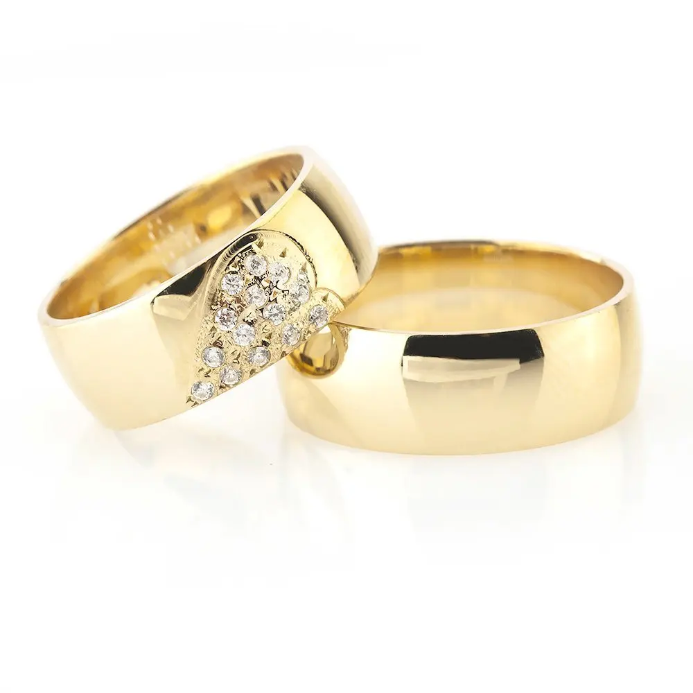 My heart Holder Design Gold Color 925 Sterling Silver Couple Wedding Rings
My heart Holder Design Gold Color 925 Sterling Silver Couple Wedding Rings