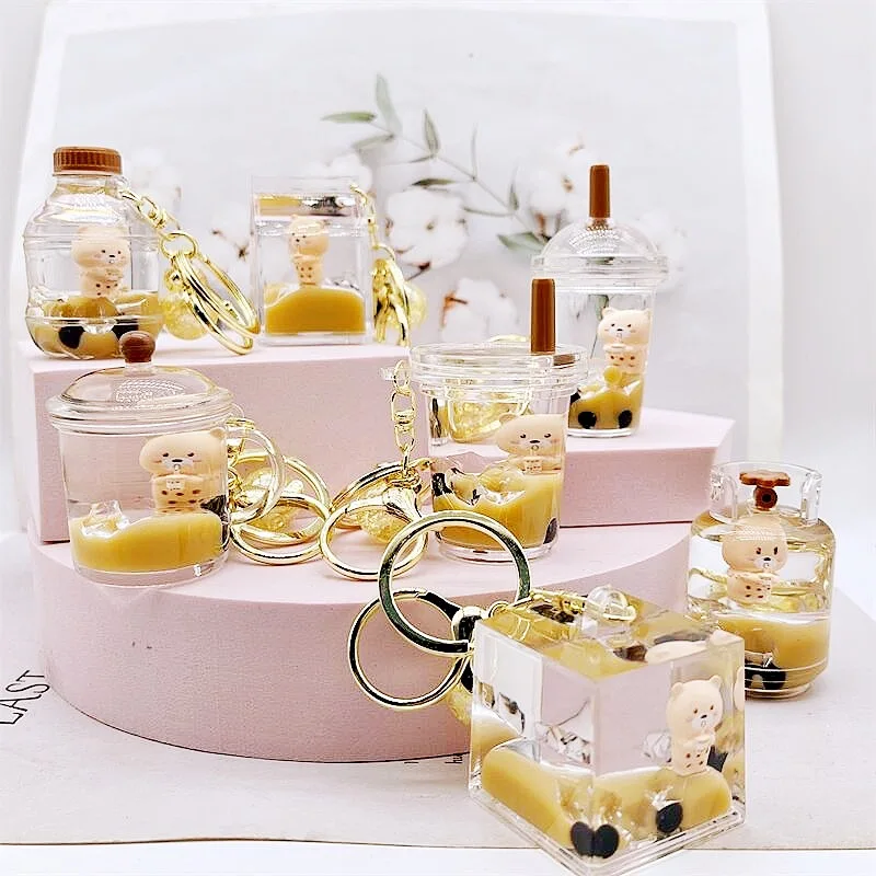 Internet Celebrity Acrylic Oil Entry Milk Bear Keychain Trendy Fashion Car Key Pendant Lovely Bag Small Ornaments
Internet Celebrity Acrylic Oil Entry Milk Bear Keychain Trendy Fashion Car Key Pendant Lovely Bag Small Ornaments