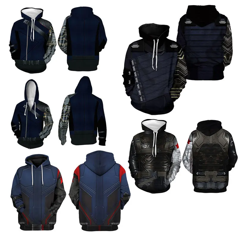 Marvel Hoodie The Falcon and The Winter Soldier Bucky Barnes 3D Printed Hoodie Sweatshirt Casual Streetwear Pullover 
Marvel Hoodie The Falcon and The Winter Soldier Bucky Barnes 3D Printed Hoodie Sweatshirt Casual Streetwear Pullover