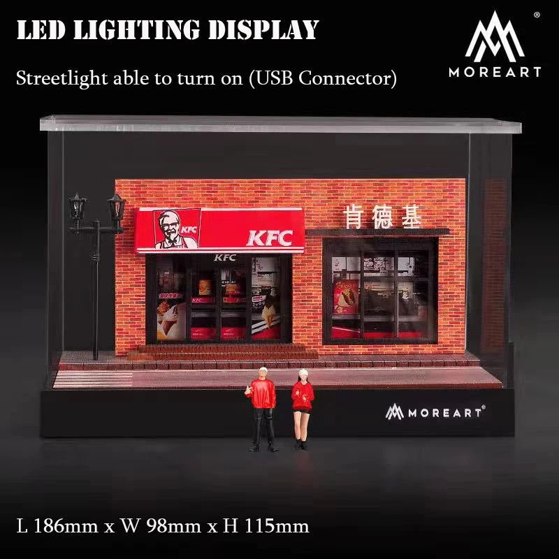 MoreArt Diorama 1:64 Model Display Building Fast Food Shop LED Lighting Assembly Garage Vehicle Parking Station
MoreArt Diorama 1:64 Model Display Building Fast Food Shop LED Lighting Assembly Garage Vehicle Parking Station