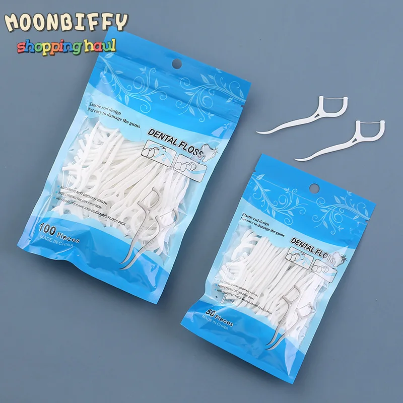 100pcs/bag Dental Flosser Picks Teeth Stick Tooth Clean Oral Cleaning Care Disposable Floss Thread Toothpicks Oral Hygiene Care
100pcs/bag Dental Flosser Picks Teeth Stick Tooth Clean Oral Cleaning Care Disposable Floss Thread Toothpicks Oral Hygiene Care