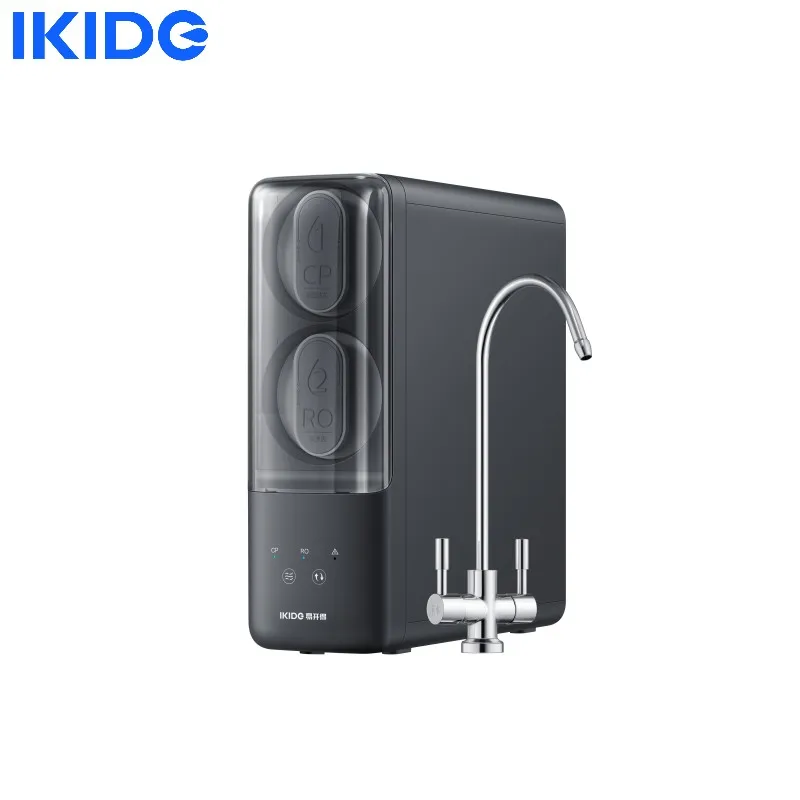 IKIDE Water Purifier H600G 1.56L/Min Double Outlet 4 Level Filtration RO Reverse Osmosis Filter Kitchen Appliance
IKIDE Water Purifier H600G 1.56L/Min Double Outlet 4 Level Filtration RO Reverse Osmosis Filter Kitchen Appliance