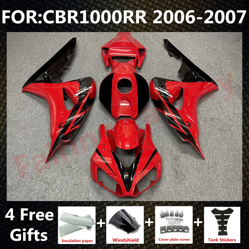 Новый комплект обтекателей для мотоцикла Abs подходит для CBR1000RR CBR1000 06 07 CBR 1000RR 2006 2007 полный комплект обтекателей для кузова красный черный
Новый комплект обтекателей для мотоцикла Abs подходит для CBR1000RR CBR1000 06 07 CBR 1000RR 2006 2007 полный комплект обтекателей для кузова красный черный