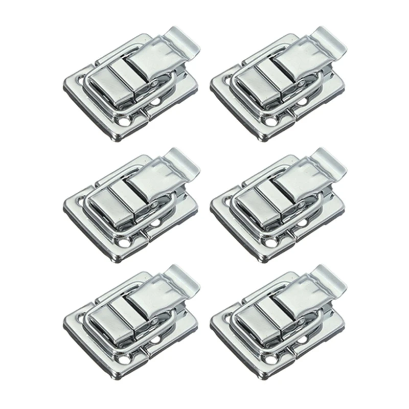 

Promotion! 12X Metal Snap Finish Suitcase Suitcase Lock 30X43mm Silver