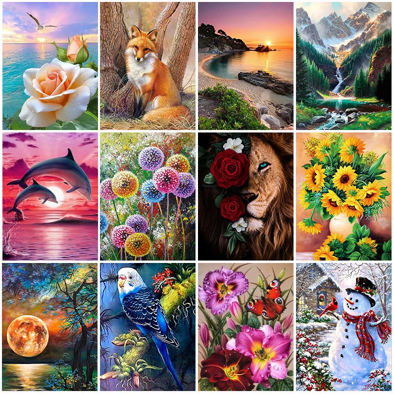 Landscape DIY Diamond Painting Kits Flower Animal Cross Stitch Embroidery Painting Beach Fox Diamond Mosaic Home Decor Gift
Landscape DIY Diamond Painting Kits Flower Animal Cross Stitch Embroidery Painting Beach Fox Diamond Mosaic Home Decor Gift