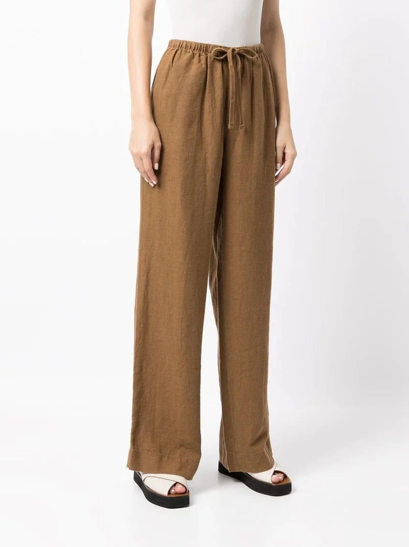 Woman Pants New Solid Color Versatile High Waist Elastic Loose Straight Linen Trousers
Woman Pants New Solid Color Versatile High Waist Elastic Loose Straight Linen Trousers