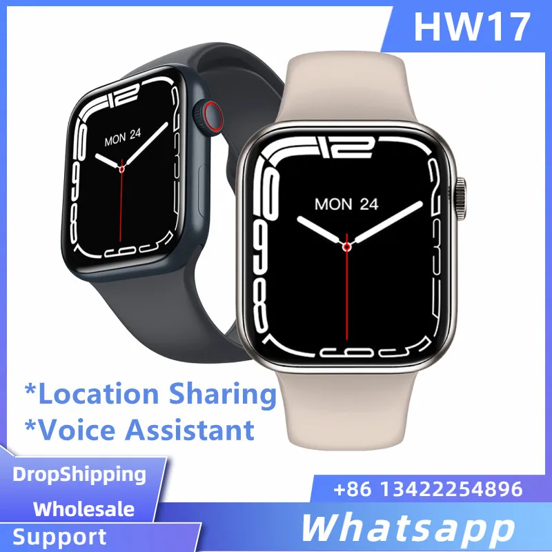Смарт-часы HW17, серия 7, 2022 дюйма, Bluetooth, голосовой помощник, мониторинг здоровья
Смарт-часы HW17, серия 7, 2022 дюйма, Bluetooth, голосовой помощник, мониторинг здоровья