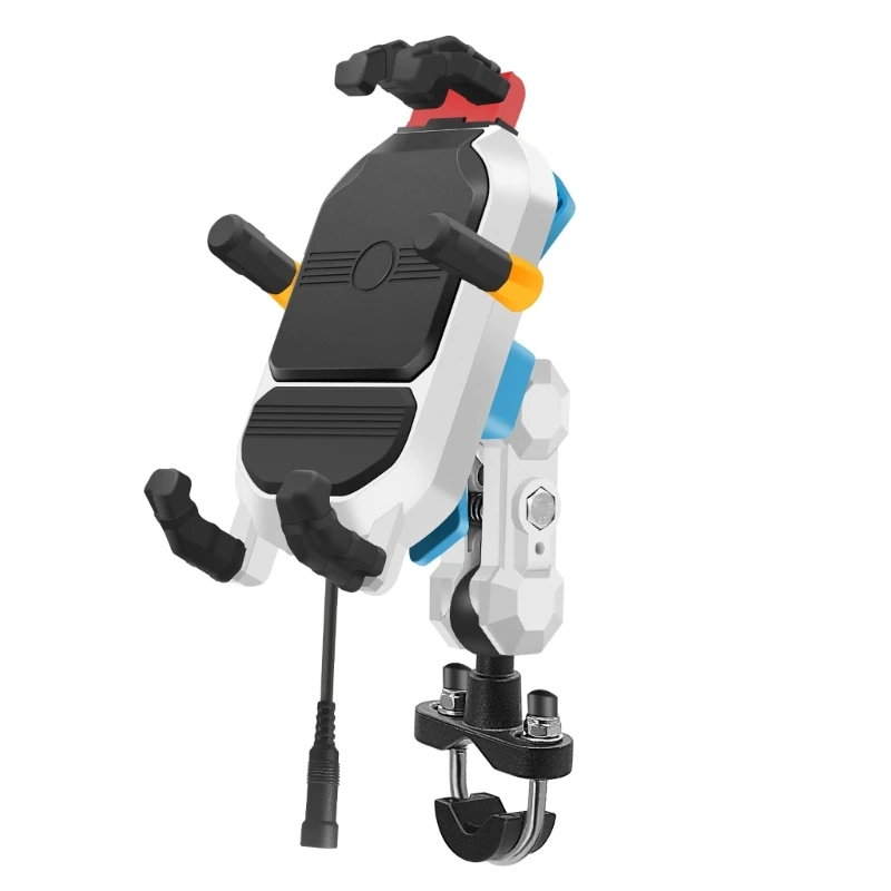 Motorbike Phone Mount, Bike Phone Mount Holder, Universal Cellphone Handlebar Phone Holder with 15W Wireless Charge
Motorbike Phone Mount, Bike Phone Mount Holder, Universal Cellphone Handlebar Phone Holder with 15W Wireless Charge