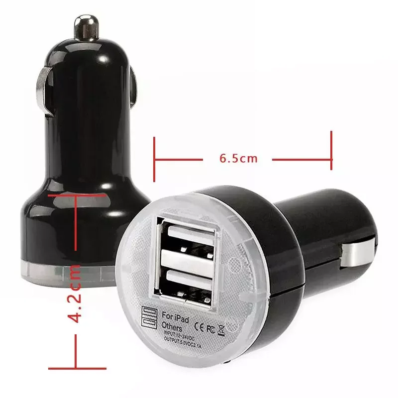 Square LED Dual USB Car Charger 2 Port Fast Charging White Can Lighter Cigarette Color Black Universal Adapter Choose Charg K7Z3
Square LED Dual USB Car Charger 2 Port Fast Charging White Can Lighter Cigarette Color Black Universal Adapter Choose Charg K7Z3