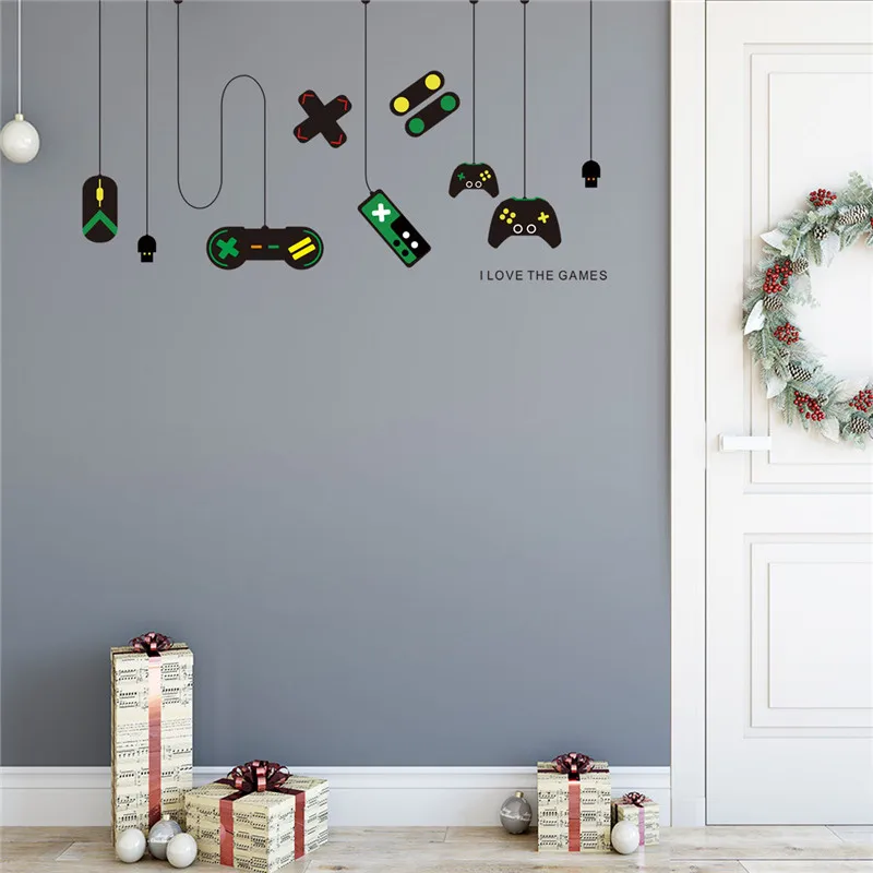 Hang Gamer JoyStick Wall Decal Gamepad Wall Sticker Home Decoration Bedroom Removable Vinyl Decals Quote Mural Teen Rooms Poster
Hang Gamer JoyStick Wall Decal Gamepad Wall Sticker Home Decoration Bedroom Removable Vinyl Decals Quote Mural Teen Rooms Poster