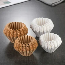 50pcs/lot V Shape Coffee Cup Filter Paper Espresso Machine Mocha Pot Strainer Sheet Coffee Brewing Filter Bag Coffee Accessories