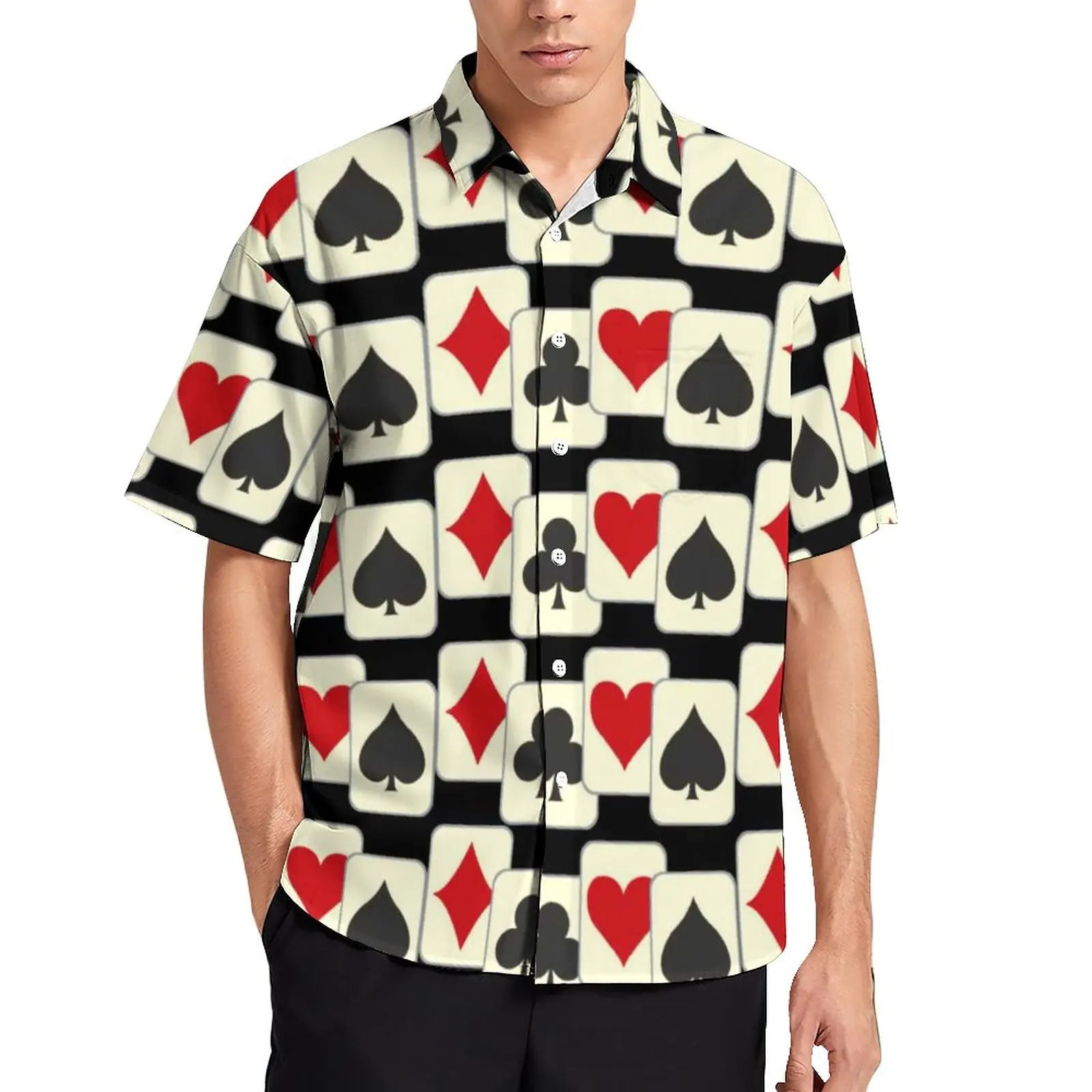 Poker Quartet Casual Shirts Playing Cards Print Beach Shirt Hawaiian Trendy Blouses Man Graphic Plus Size
Poker Quartet Casual Shirts Playing Cards Print Beach Shirt Hawaiian Trendy Blouses Man Graphic Plus Size