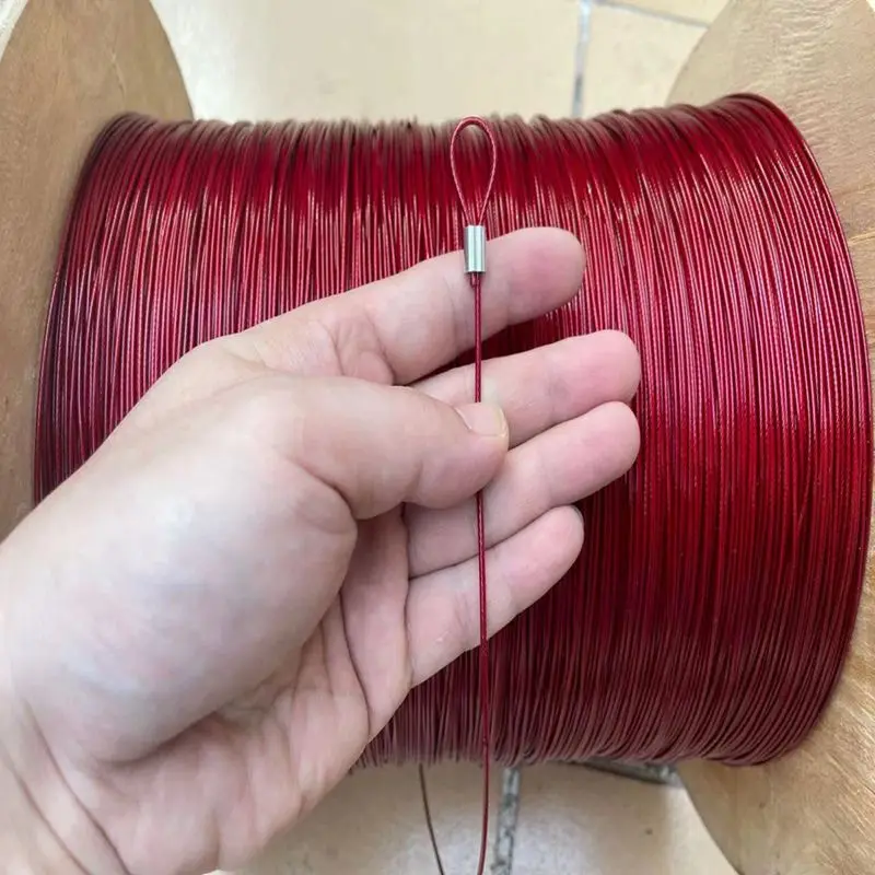 0.38mm to 1mm Soft wire rope red 304 stainless steel plastic-coated wire hanging lighting hanging fishing line wire rope
0.38mm to 1mm Soft wire rope red 304 stainless steel plastic-coated wire hanging lighting hanging fishing line wire rope