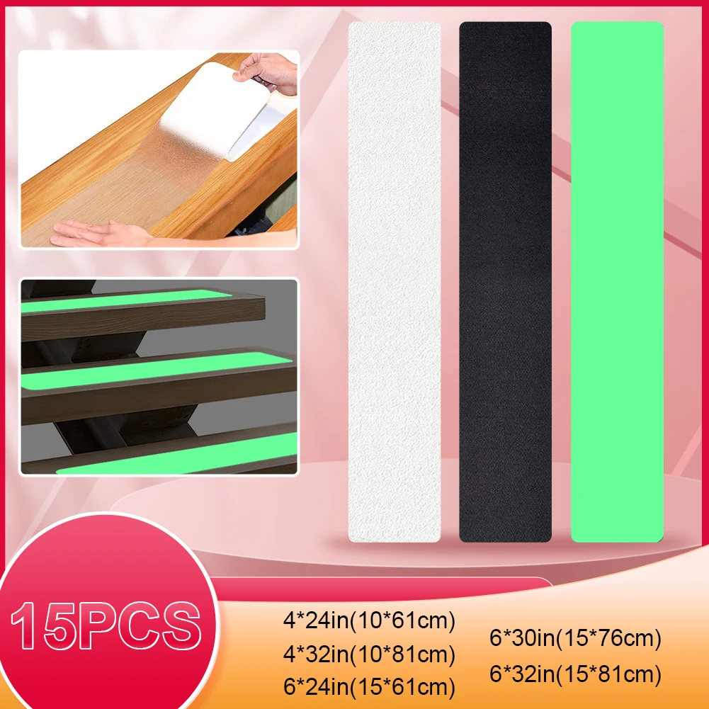 15X Non-slip Stairs Steps Stickers Anti Slip Sticker Waterproof Bath Floor For Stair For Bathroom Safety Tape Pad Bathtub 4 Size
15X Non-slip Stairs Steps Stickers Anti Slip Sticker Waterproof Bath Floor For Stair For Bathroom Safety Tape Pad Bathtub 4 Size