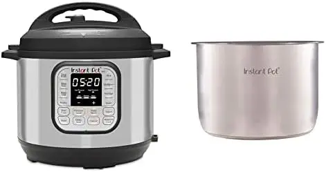 Duo 7-in-1 Electric Pressure Cooker, 8 Quart & IP-Stainless Steel Inner Pot 8Qt Genuine Stainless Steel Inner Cooking Pot -
Duo 7-in-1 Electric Pressure Cooker, 8 Quart & IP-Stainless Steel Inner Pot 8Qt Genuine Stainless Steel Inner Cooking Pot -