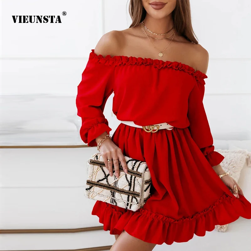 Женское Повседневное платье средней длины, однотонное облегающее платье на одно плечо с оборками и коротким рукавом для вечеринки, лето
Женское Повседневное платье средней длины, однотонное облегающее платье на одно плечо с оборками и коротким рукавом для вечеринки, лето