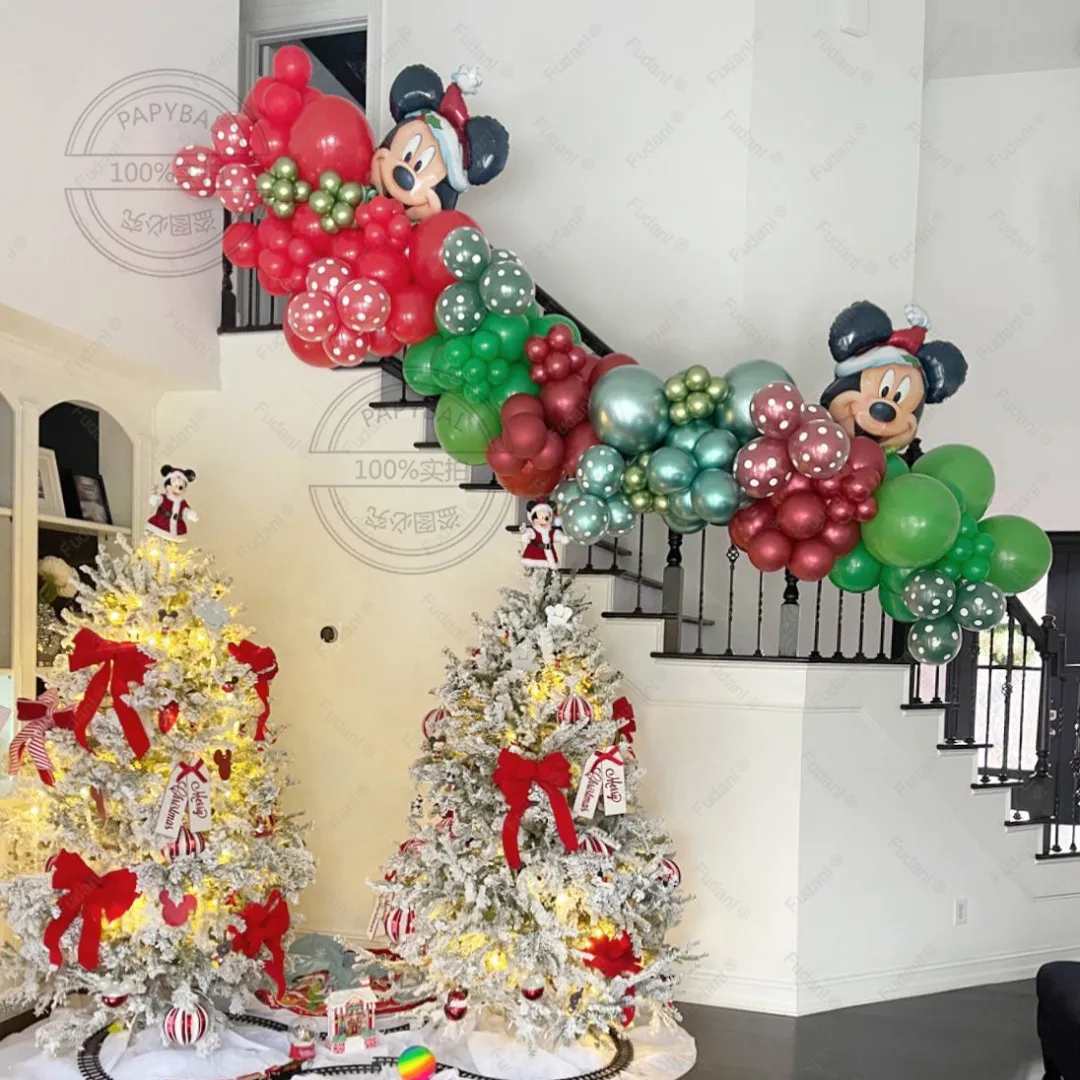 104pcs Red Green Chrome Metallic Balloons Garland Arch Kit Mickey Foil Ballons For Christmas Party Decorations Globos Supplies
104pcs Red Green Chrome Metallic Balloons Garland Arch Kit Mickey Foil Ballons For Christmas Party Decorations Globos Supplies