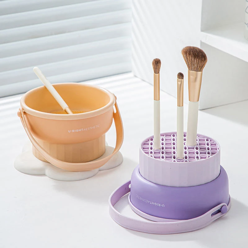 Silicone Brush Cleaner Drying Rack Cosmetic Make Up Washing Brush Cleaning Dry Basket Foundation Makeup Brush Cleaner Pad Tools
Silicone Brush Cleaner Drying Rack Cosmetic Make Up Washing Brush Cleaning Dry Basket Foundation Makeup Brush Cleaner Pad Tools