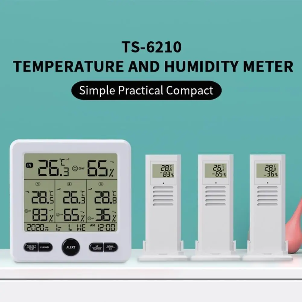 Digital Thermometer Hygrometer Meter Multi-function High-precision Temperature Humidity Monitor For Home Office Restaurants 
Digital Thermometer Hygrometer Meter Multi-function High-precision Temperature Humidity Monitor For Home Office Restaurants