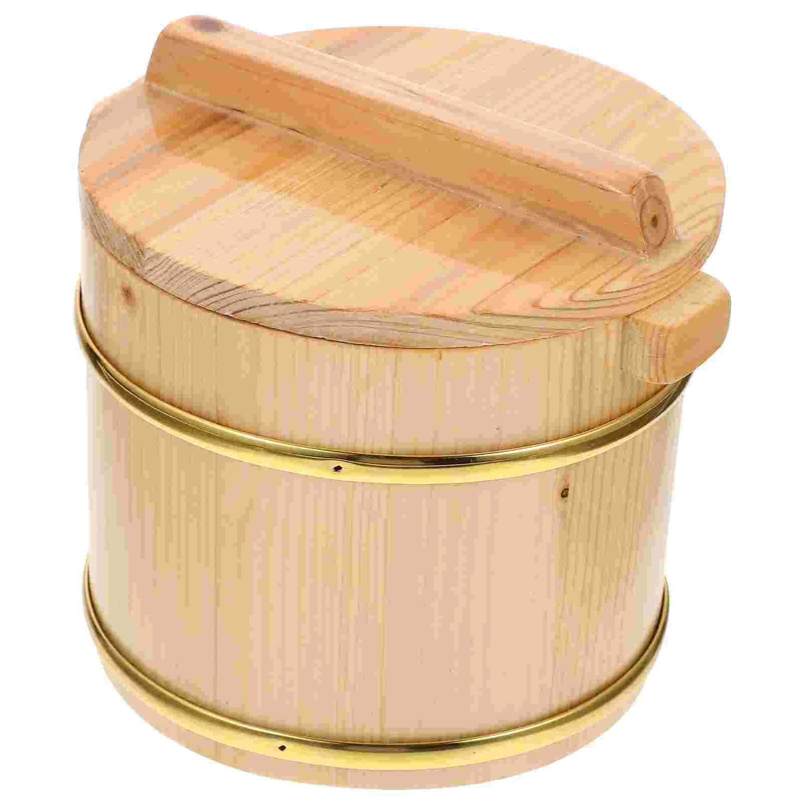 Rice Sushi Bucket Bowl Steamer Tub Wood Woodenmixing Plate Set Container Japanese Oke Basket Cooked Serving Storage Hangiri
Rice Sushi Bucket Bowl Steamer Tub Wood Woodenmixing Plate Set Container Japanese Oke Basket Cooked Serving Storage Hangiri