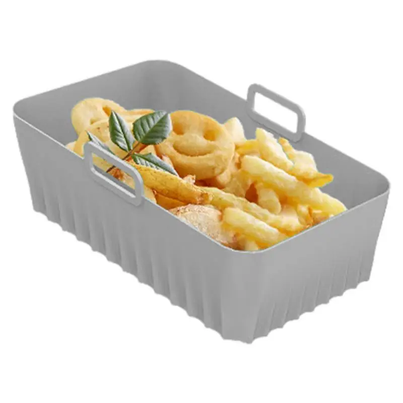 Silicone Rectangular Air Fryer Reusable Silicone Liners With Handle Non-Stick And Easy Clean Liners For Kitchen Use 2PCS
Silicone Rectangular Air Fryer Reusable Silicone Liners With Handle Non-Stick And Easy Clean Liners For Kitchen Use 2PCS